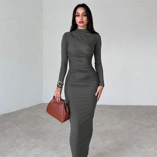Robe Longue Femme Élégante et Confortable en Soie - PanierRoyale