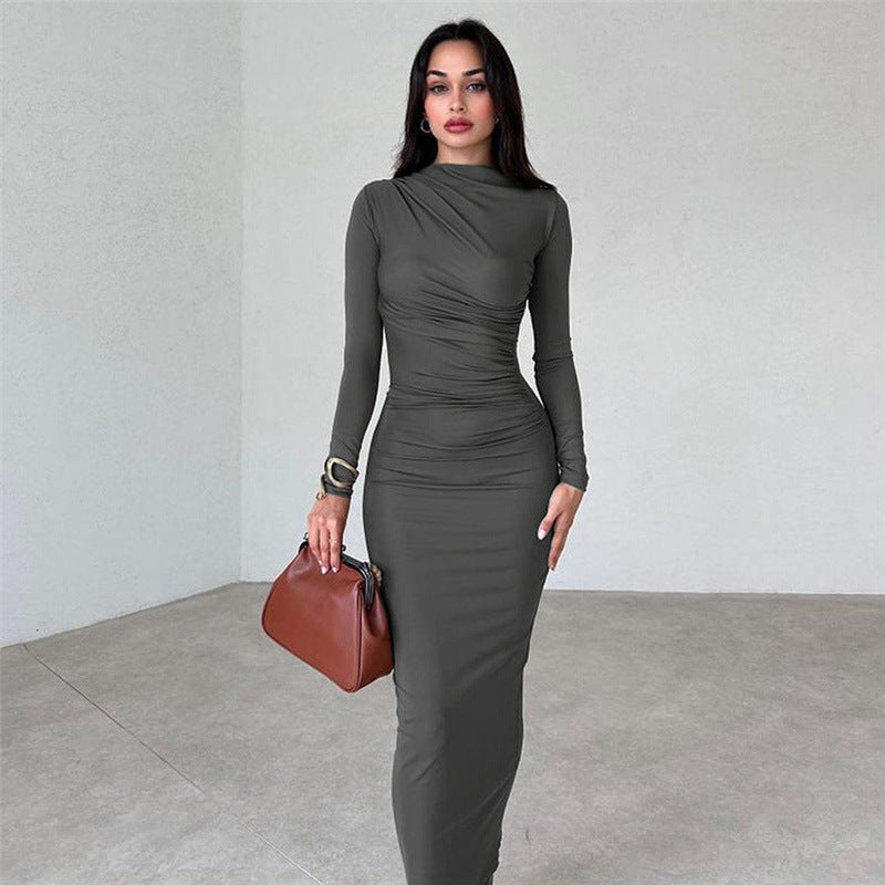 Robe Longue Femme Élégante et Confortable en Soie