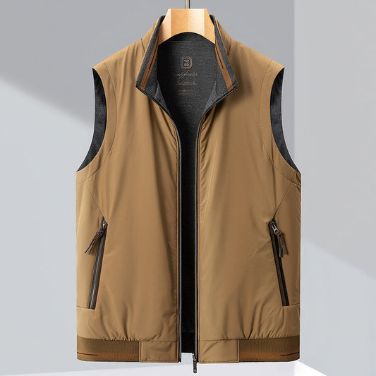 Gilet D'hiver Épais et Douillet avec Poches Zippées - PanierRoyale