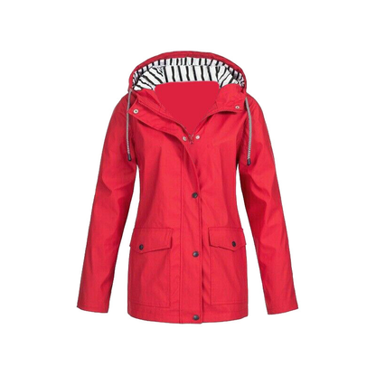 Veste Imperméable Femme Capuche Adjustable