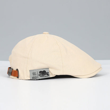 Casquette Sportive Noire Cuir Réglable pour Homme