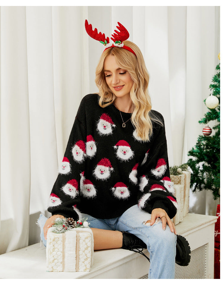 Pull Femme Col Rond Chaud et Élégant