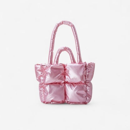 Sac à Épaule Cuir Verni avec Fermeture Éclair