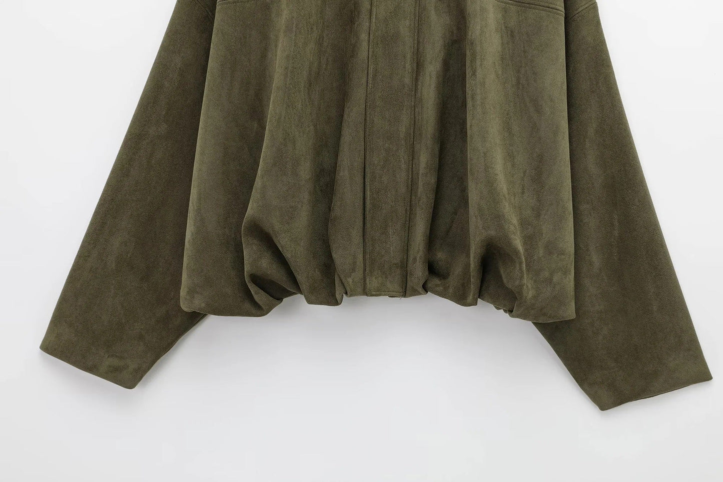 Veste Femme Effet Suédé Coupe Ample Oversize Style Urbain