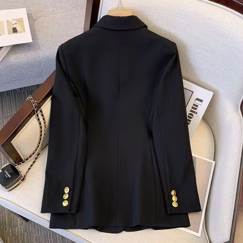 Blazer Homme Doublé à Boutons Dorés