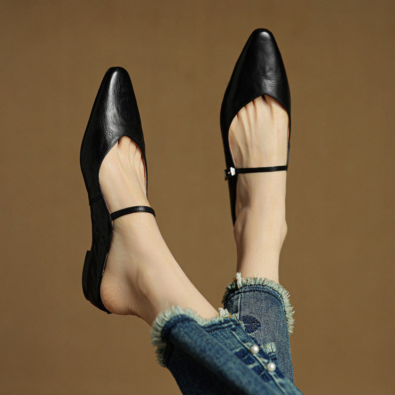 Mules Femmes en Cuir Authenticité Luxe