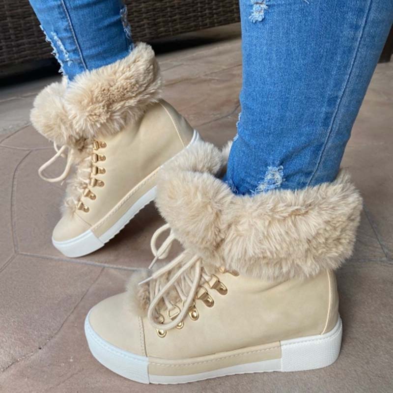Bottines Hiver Fourrées et Chaude pour Femme - PanierRoyale
