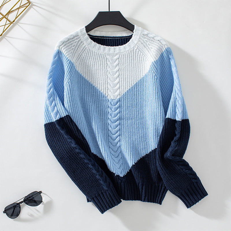 Pull Femme Chic - Maille Fine avec Motif Tendance et Couleurs Vibrantes