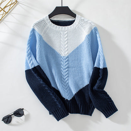 Pull Femme Chic - Maille Fine avec Motif Tendance et Couleurs Vibrantes
