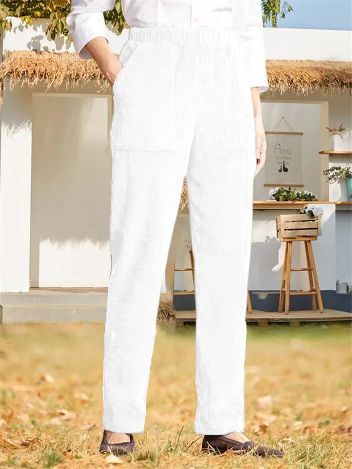 Pantalon Tailleur Élastique pour Femme
