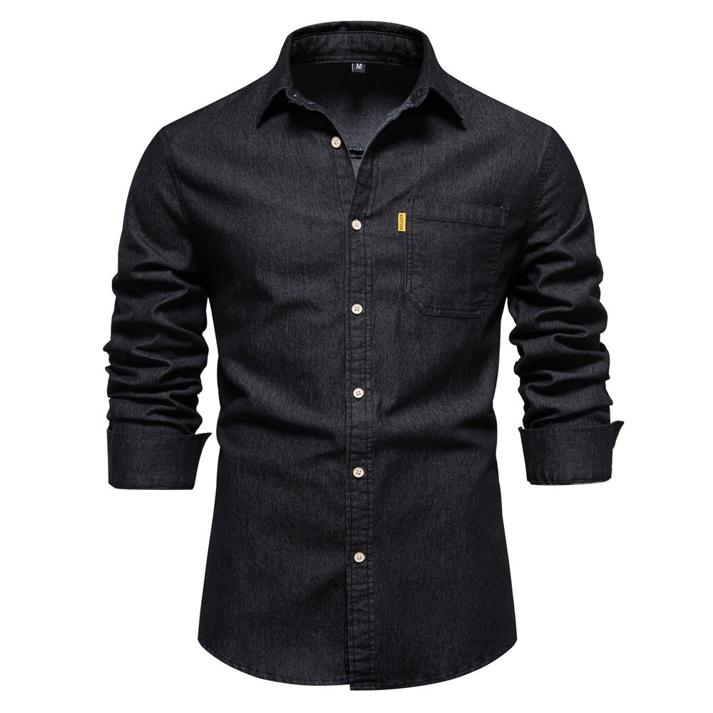 Chemise Homme Coton Classique pour Travail Quotidien - PanierRoyale