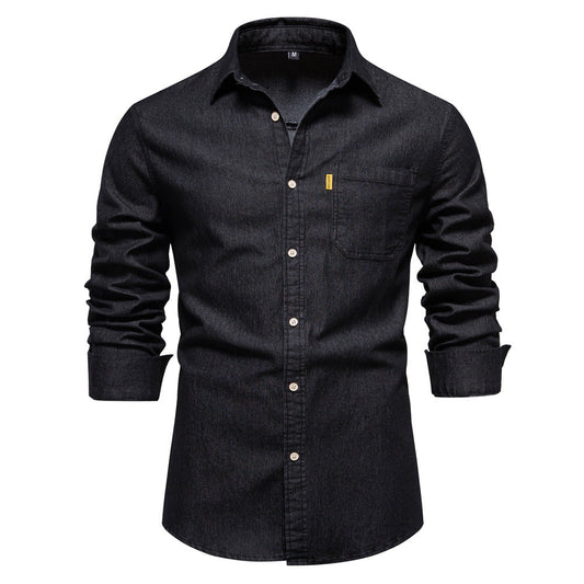 Chemise Homme Coton Classique pour Travail Quotidien - PanierRoyale