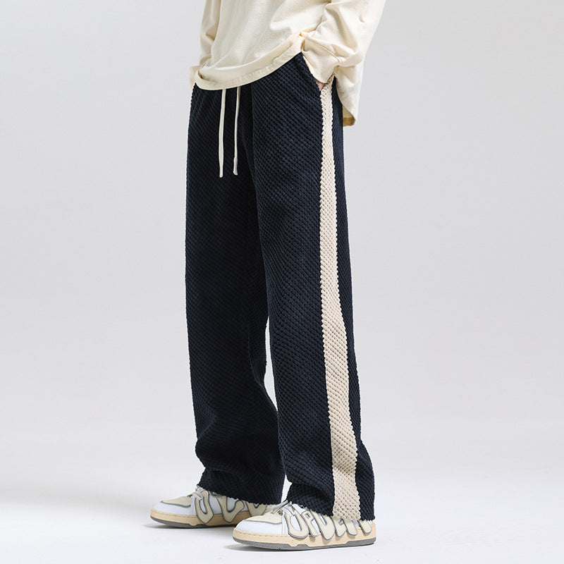 Pantalon décontracté à rayures confortable