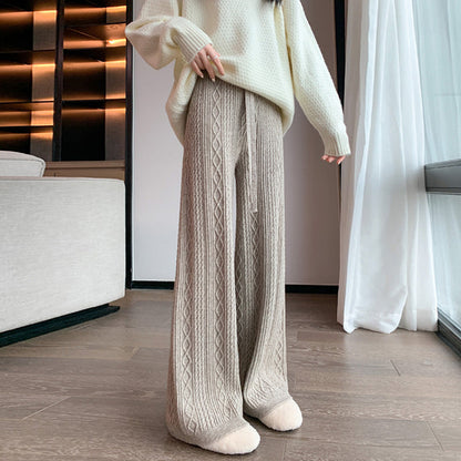 Pantalon Femme Élégant Taille Haute Confort avec Jambes Larges - PanierRoyale