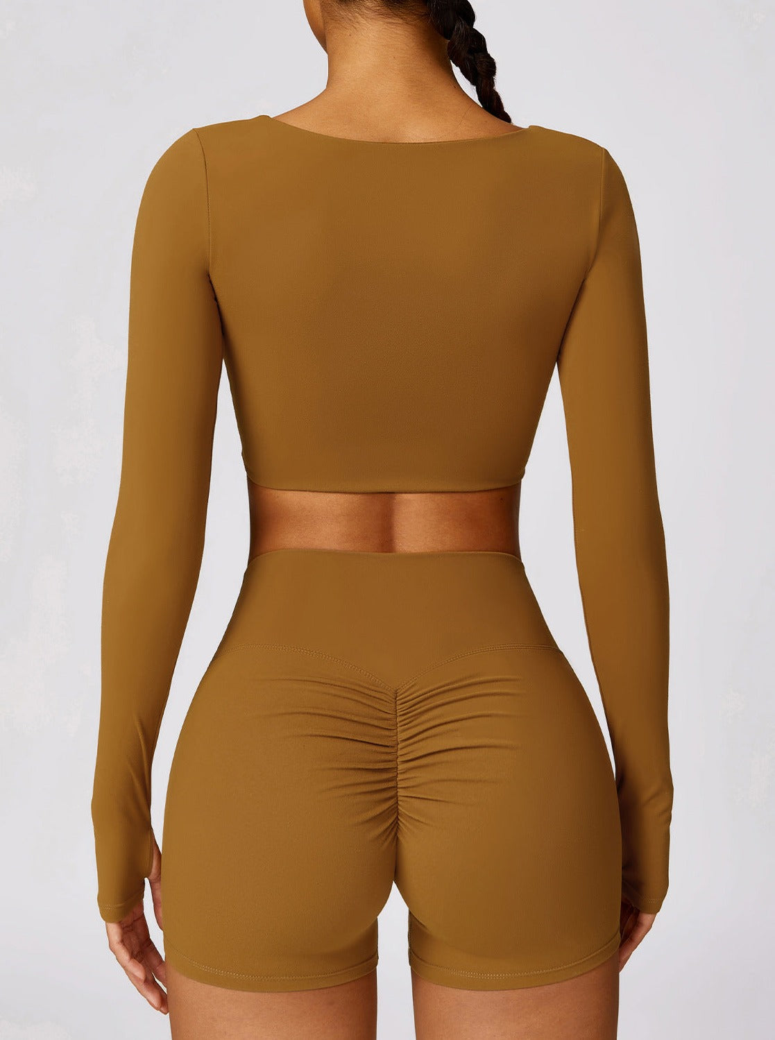 Top de Sport Femme Manches Longues sans Couture - BerlinGlamour