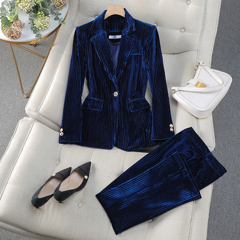 Costume Femme Chic Tailleur Élégant pour Occasions Spéciales