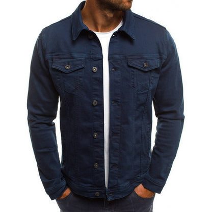 Veste denim homme classique avec poches