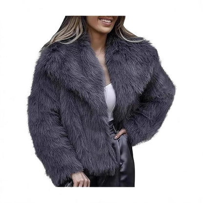 Veste en Fourrure Synthétique Élégante et Chaude