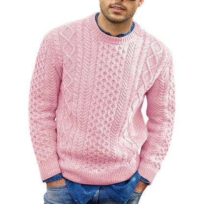 Pull Homme Col Rond Épais pour Printemps