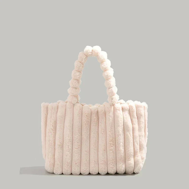 Sac à main en peluche synthétique douce