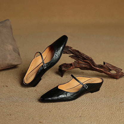 Mules Femmes en Cuir Authenticité Luxe