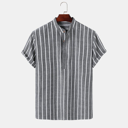 Chemise Homme Manches Courtes à Rayures