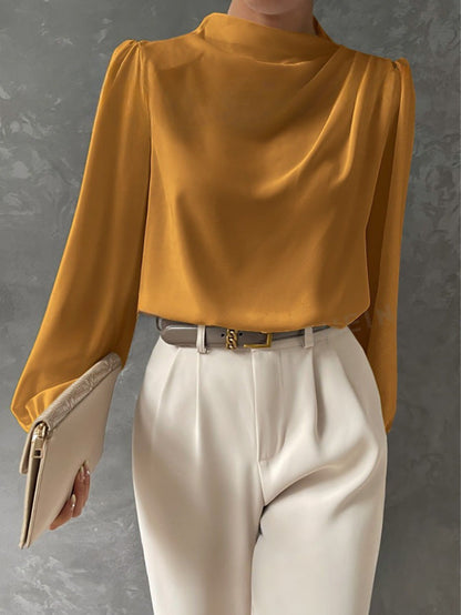 Blouse Femme Élégante Manches Longues Décontractée