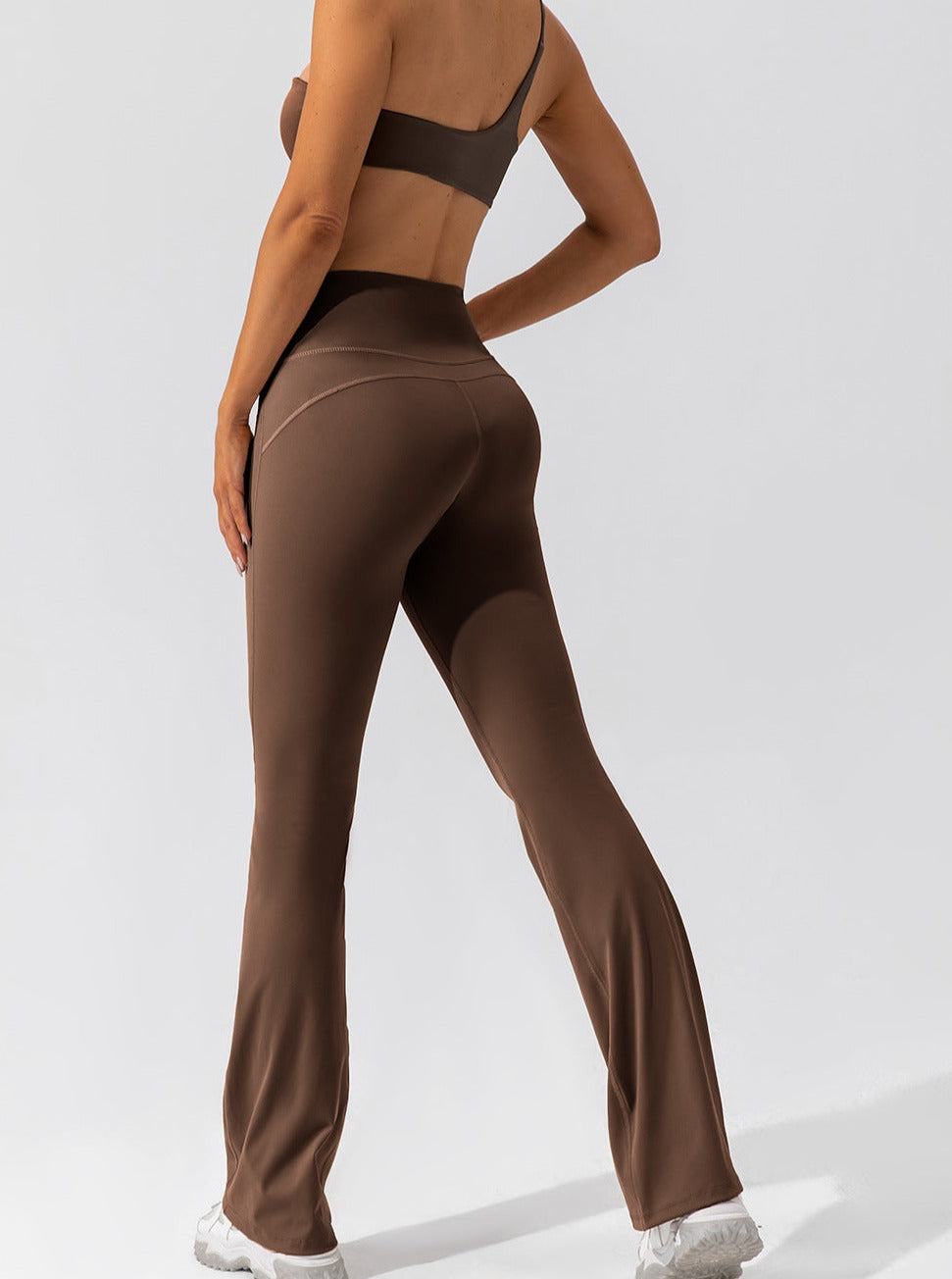 Léggings Haut de Gamme à Jambes Évasées avec Ceinture Réglable