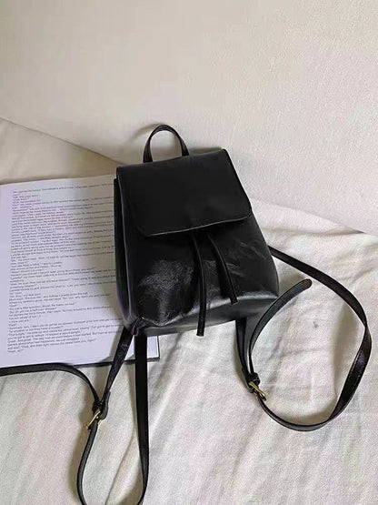 Sac à dos femme en cuir brun classique
