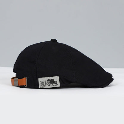 Casquette Sportive Noire Cuir Réglable pour Homme - PanierRoyale
