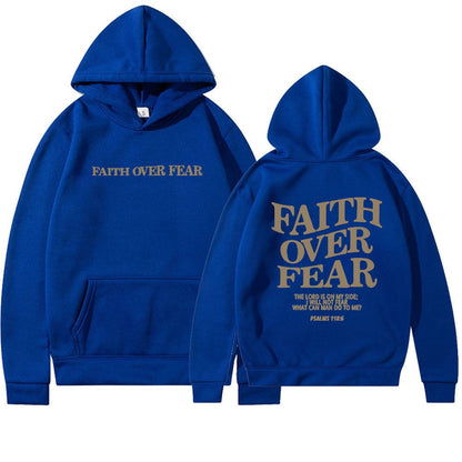 Sweat à Capuche Foi Plus Fort que la Peur