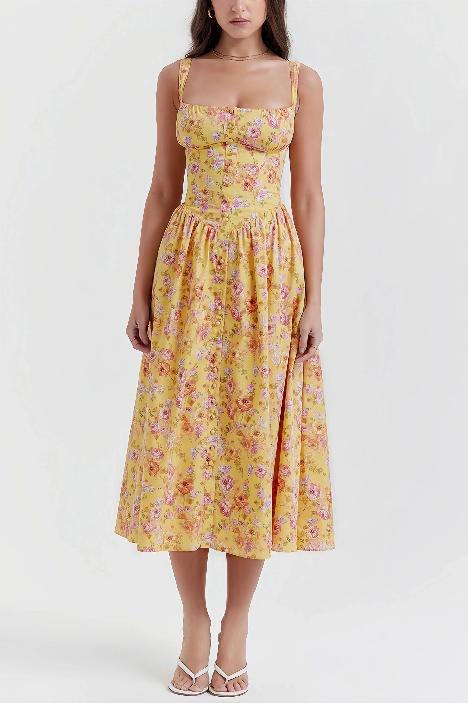 Robe Été Fleurs Colorées pour Femmes - LuxeStyle