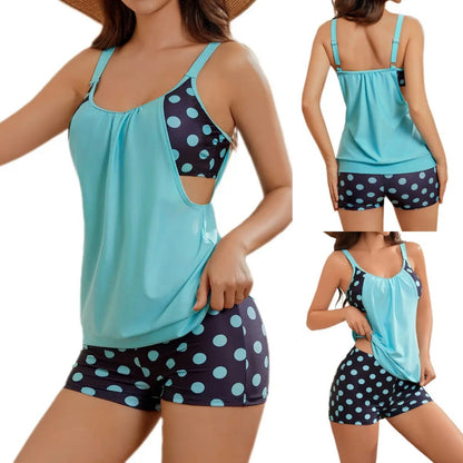 Maillot de bain Femme Deux pièces Taille haute Coupe rétro