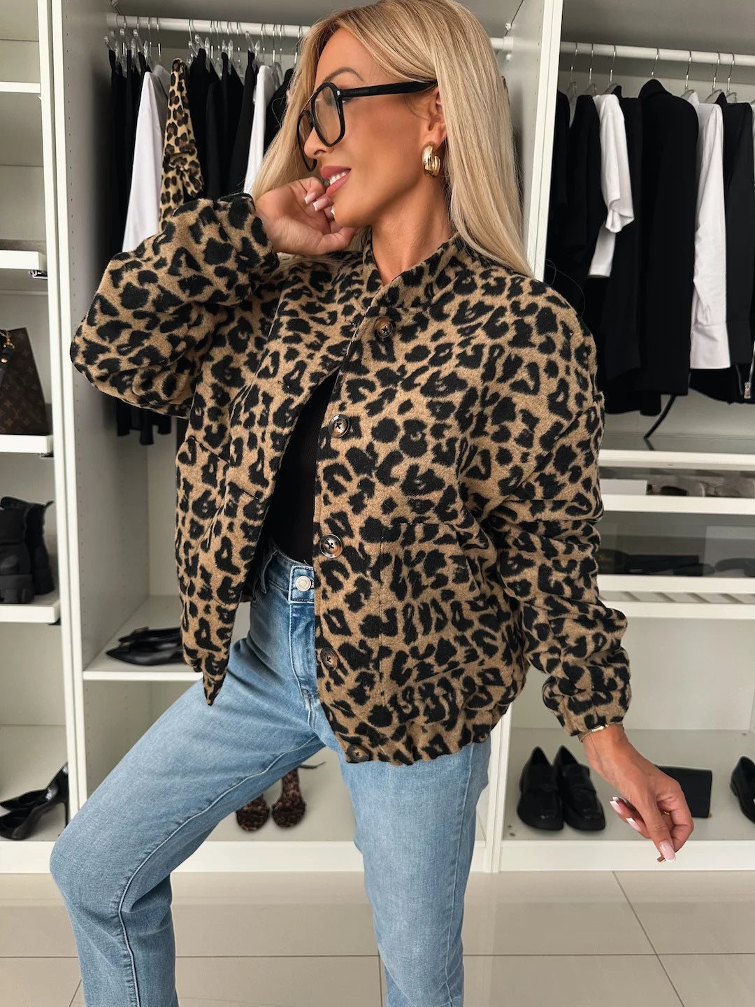 Veste Femme Léopard Chic - Détendue et Confortable