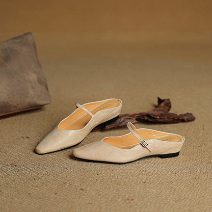 Mules Femmes en Cuir Authenticité Luxe