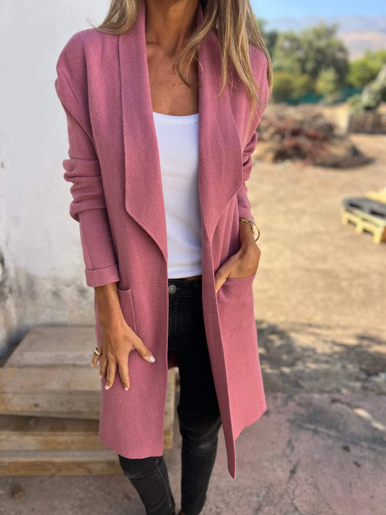Manteau Femme Hiver Rose Pastel Doux et Confortable - PanierRoyale
