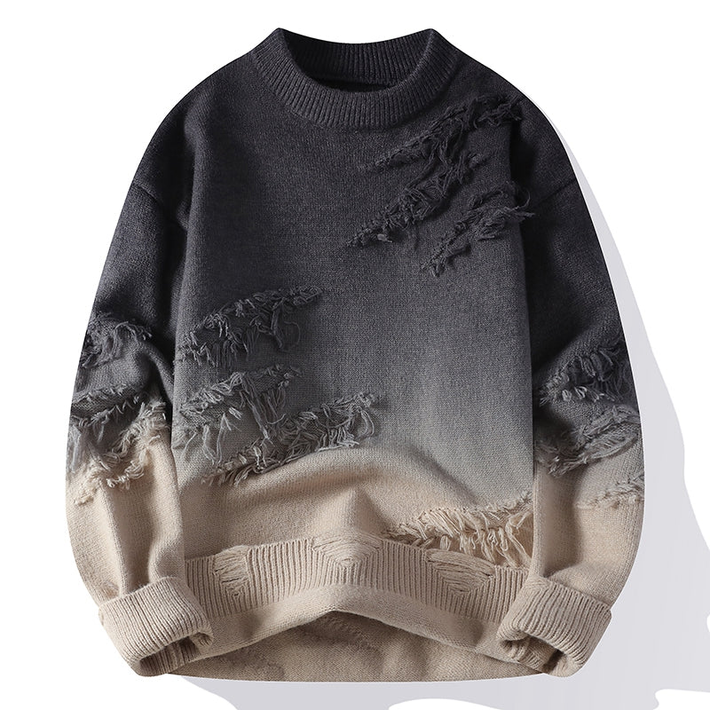Pull Col Roulé Dégradé Chic Quotidien
