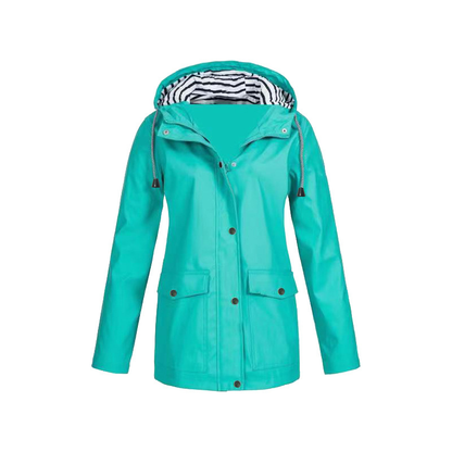 Veste Imperméable Femme Capuche Adjustable