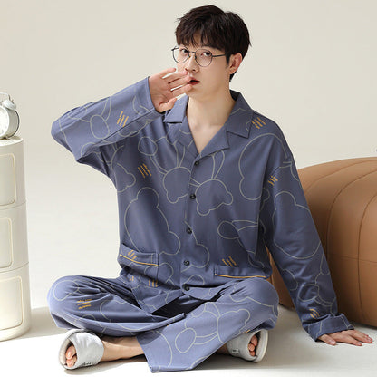 Pyjama Homme Doux Manches Longues pour Chaque Jour