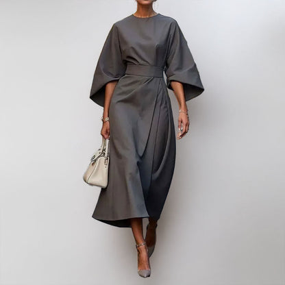 Robe Soirée Longue Manches Bouffantes Élégante