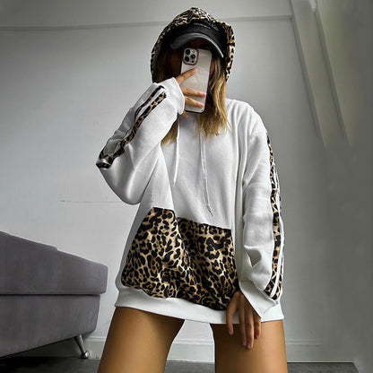 Sweat Capuche Léopard Chic et Confortable pour Femme - PanierRoyale