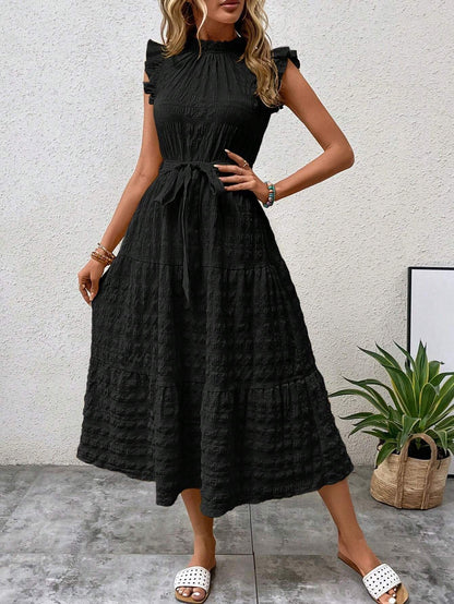 Robe Été Légère pour Femme Mi-Longue avec Dentelle pour Plage - PanierRoyale