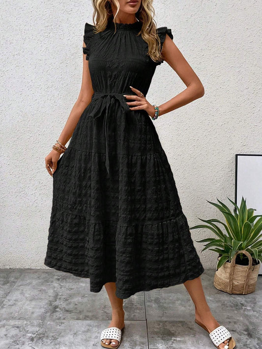 Robe Été Légère pour Femme Mi-Longue avec Dentelle pour Plage - PanierRoyale