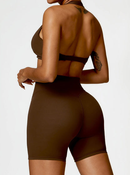 Shorts Haute Taille sans Couture pour Femme