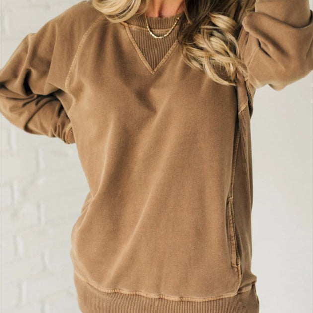 Sweat femme rose douce et chaude pour femme