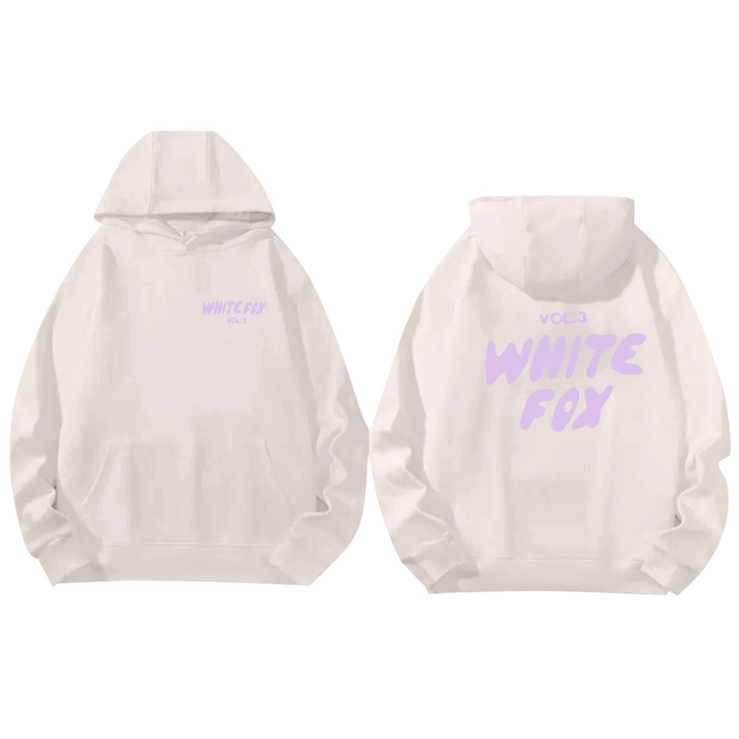 Sweat à Capuche Streetwear Blanc Confortable