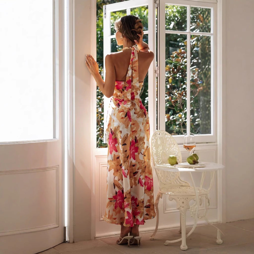 Robe de Mariage pour Invitées avec Col Montant Élégant
