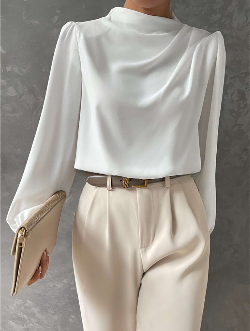 Blouse Femme Élégante Manches Longues Décontractée