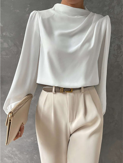 Blouse Femme Élégante Manches Longues Décontractée