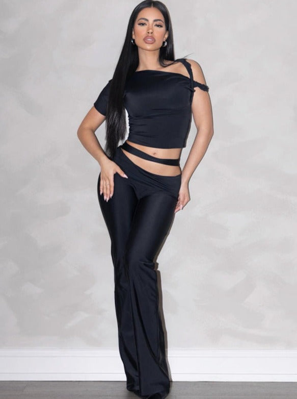 Ensemble Deux Pièces Asymétrique Féminin - BerlinGlamour
